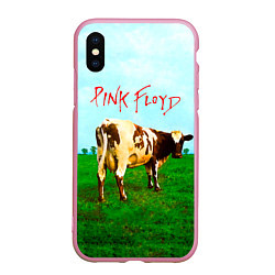 Чехол iPhone XS Max матовый Atom Heart Mother - Pink Floyd, цвет: 3D-розовый