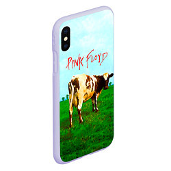 Чехол iPhone XS Max матовый Atom Heart Mother - Pink Floyd, цвет: 3D-светло-сиреневый — фото 2