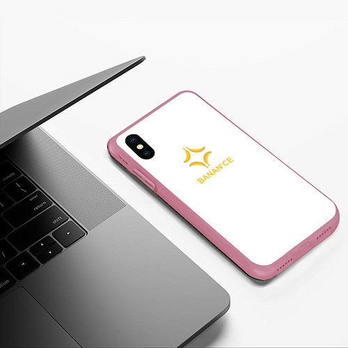 Чехол iPhone XS Max матовый Crypto banana / 3D-Малиновый – фото 3