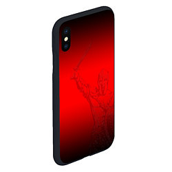 Чехол iPhone XS Max матовый Спартак Гладиатор Red Theme, цвет: 3D-черный — фото 2