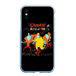 Чехол iPhone XS Max матовый A Kind of Magic - Queen, цвет: 3D-голубой