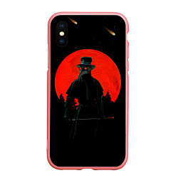 Чехол iPhone XS Max матовый Plague doctor ЧУМНОЙ ДОКТОР, цвет: 3D-баблгам