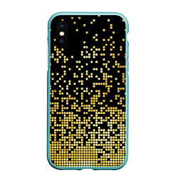 Чехол iPhone XS Max матовый Fashion Pattern 2028, цвет: 3D-мятный