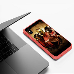 Чехол iPhone XS Max матовый SLIPKNOT All Hope Is Gone, цвет: 3D-красный — фото 2