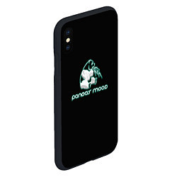 Чехол iPhone XS Max матовый Pandas mood, цвет: 3D-черный — фото 2