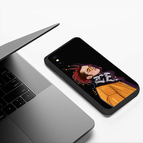 Чехол iPhone XS Max матовый Gone Fludd on style / 3D-Черный – фото 3