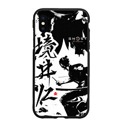 Чехол iPhone XS Max матовый Ghost of Tsushima - Призрак Цусимы, цвет: 3D-черный