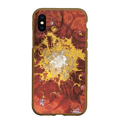 Чехол iPhone XS Max матовый Коллекция Journey Обжигающее солнце 396-134, цвет: 3D-коричневый