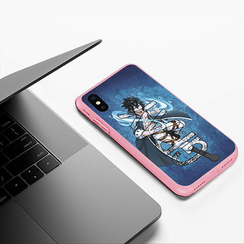 Чехол iPhone XS Max матовый Хвост Феи Грей Фуллбастер Gray Fullbuster / 3D-Баблгам – фото 3