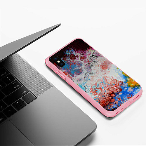 Чехол iPhone XS Max матовый ЦветоТрэш / 3D-Баблгам – фото 3
