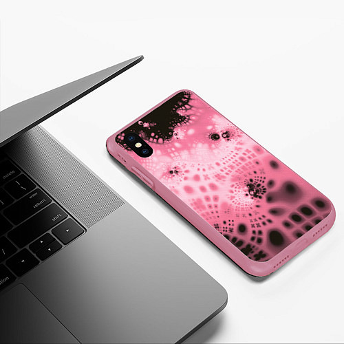 Чехол iPhone XS Max матовый Коллекция Journey Розовый 588-4-pink / 3D-Малиновый – фото 3