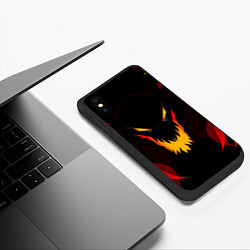 Чехол iPhone XS Max матовый DOTA 2 SHADOW FIEND ТЕНЬ ОГОНЬ, цвет: 3D-черный — фото 2