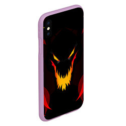 Чехол iPhone XS Max матовый DOTA 2 SHADOW FIEND ТЕНЬ ОГОНЬ, цвет: 3D-сиреневый — фото 2