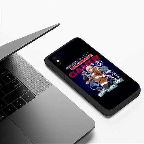 Чехол iPhone XS Max матовый Ultimate Gamer - Danganronpa / 3D-Черный – фото 3