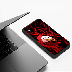 Чехол iPhone XS Max матовый АДСКИЙ БОСС Helluva Boss, цвет: 3D-черный — фото 2