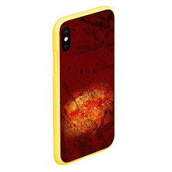 Чехол iPhone XS Max матовый Взрыв на Марсе, цвет: 3D-желтый — фото 2