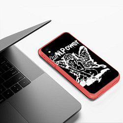 Чехол iPhone XS Max матовый Drain Power, цвет: 3D-красный — фото 2