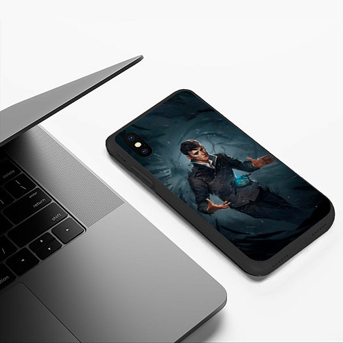 Чехол iPhone XS Max матовый Dishonored art / 3D-Черный – фото 3