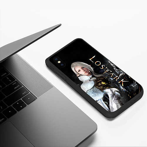 Чехол iPhone XS Max матовый LOST ARK Bard / 3D-Черный – фото 3