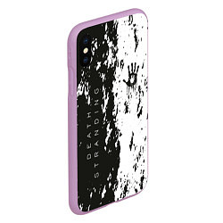 Чехол iPhone XS Max матовый Death Stranding Black & White, цвет: 3D-сиреневый — фото 2