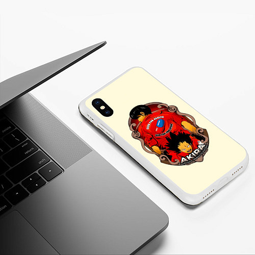 Чехол iPhone XS Max матовый AKIRA neo tokyo is about to explode / 3D-Белый – фото 3