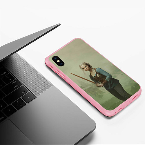 Чехол iPhone XS Max матовый Цири Ведьмак 2 / 3D-Баблгам – фото 3
