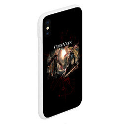 Чехол iPhone XS Max матовый Code Vein - Вампиры, цвет: 3D-белый — фото 2