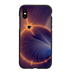 Чехол iPhone XS Max матовый Black Hole Tribute design, цвет: 3D-черный