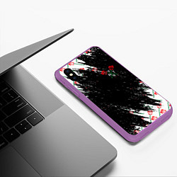 Чехол iPhone XS Max матовый Payton Moormeie Rose, цвет: 3D-фиолетовый — фото 2