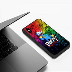 Чехол iPhone XS Max матовый POPPY PLAYTIME НОВОГОДНИЙ ПОППИ ПЛЕЙТАЙМ, цвет: 3D-черный — фото 2