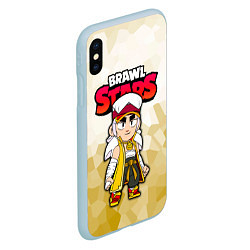 Чехол iPhone XS Max матовый Furious Fang Неистовый Фэнг Brawl Stars, цвет: 3D-голубой — фото 2