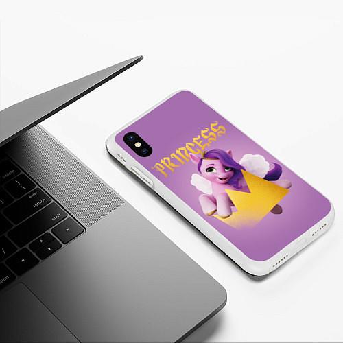 Чехол iPhone XS Max матовый Princess Pipp Petals / 3D-Белый – фото 3