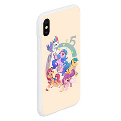 Чехол iPhone XS Max матовый G5 My Little Pony, цвет: 3D-белый — фото 2