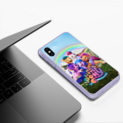 Чехол iPhone XS Max матовый My Little Pony: A New Generation, цвет: 3D-светло-сиреневый — фото 2