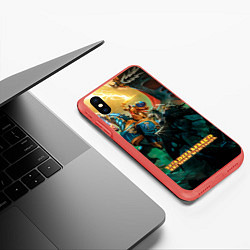 Чехол iPhone XS Max матовый Warhammer арт, цвет: 3D-красный — фото 2