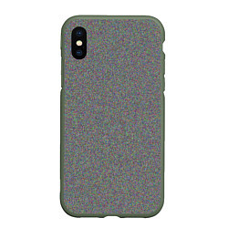 Чехол iPhone XS Max матовый Не шуми, цвет: 3D-темно-зеленый