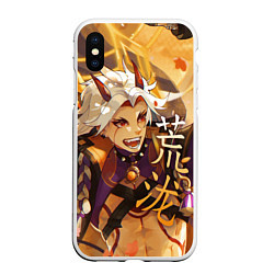 Чехол iPhone XS Max матовый Genshin Impact Arataki Itto, цвет: 3D-белый