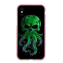 Чехол iPhone XS Max матовый 3D морской житель, цвет: 3D-розовый