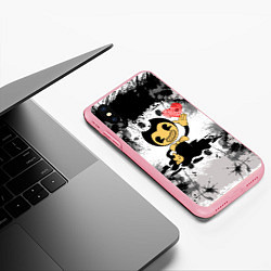 Чехол iPhone XS Max матовый BENDY LOVE БЕНДИ С СЕРДЦЕМ, цвет: 3D-баблгам — фото 2