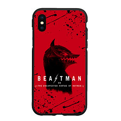 Чехол iPhone XS Max матовый BEASTMAN BERSERK БЕРСЕРК, ПРОКЛЯТИЕ, цвет: 3D-черный