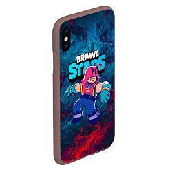 Чехол iPhone XS Max матовый ГРОМ BRAWL STARS GROM, цвет: 3D-коричневый — фото 2