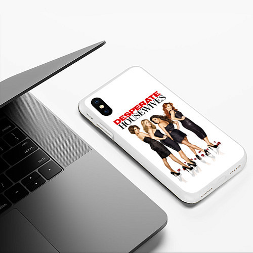 Чехол iPhone XS Max матовый Desperate Housewives Отчаянные Домохозяйки / 3D-Белый – фото 3