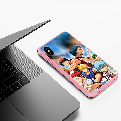 Чехол iPhone XS Max матовый KUROKO BASKETBALL КОМАНДА / 3D-Баблгам – фото 3