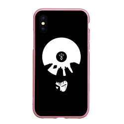 Чехол iPhone XS Max матовый BERSERK ЧБ, цвет: 3D-розовый