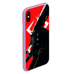 Чехол iPhone XS Max матовый BERSERK - БЕРСЕРК, цвет: 3D-сиреневый — фото 2