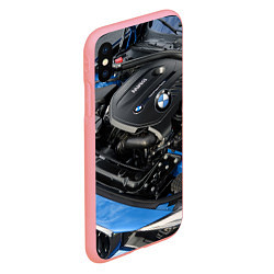 Чехол iPhone XS Max матовый BMW Engine Twin Power Turbo, цвет: 3D-баблгам — фото 2