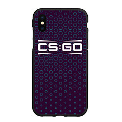 Чехол iPhone XS Max матовый CS GO Графика, цвет: 3D-черный