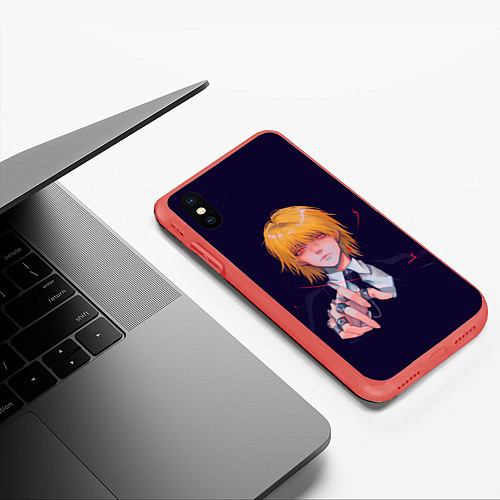 Чехол iPhone XS Max матовый Таинственный Куропика / 3D-Красный – фото 3