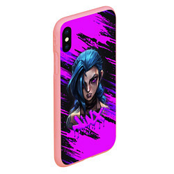 Чехол iPhone XS Max матовый Arcane League Of Legends JINX ДЖИНКС, цвет: 3D-баблгам — фото 2