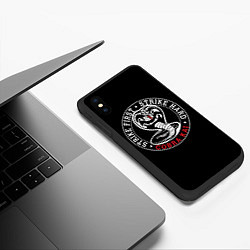 Чехол iPhone XS Max матовый Кобра Кай - Cobra Kai, цвет: 3D-черный — фото 2